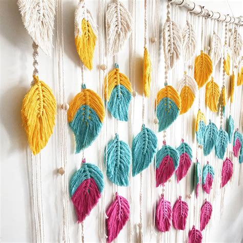 Image result for Macrame Feather Design