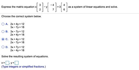 Image result for Matrix Equation Problem