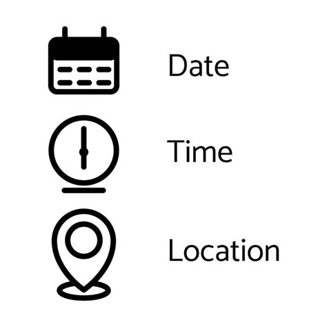 Image result for Date Time Venue Logo