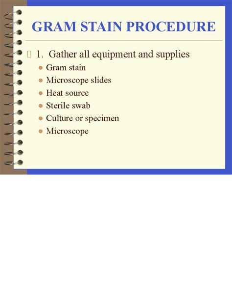 Gram Staining Equipment List に対する画像結果