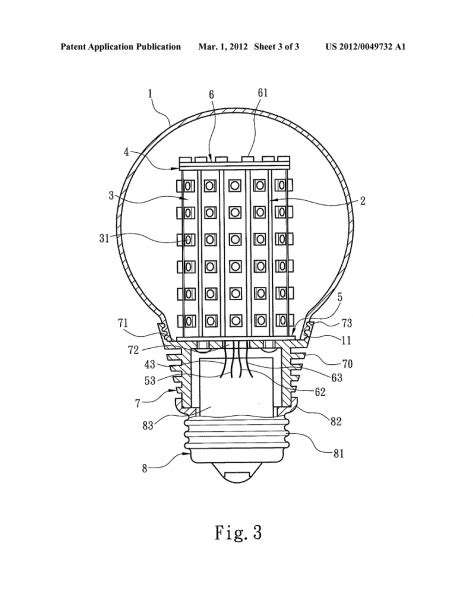 Image result for LED Light Bulb Diagram