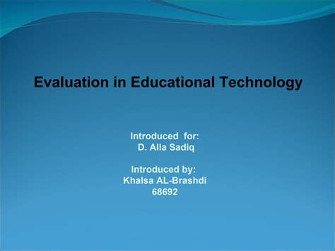 Image result for Educational Technology Evaluation Criteria