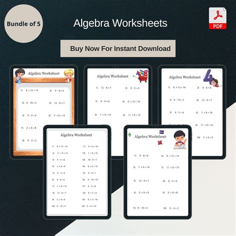 Image result for Algebra Worksheets
