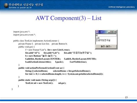 Image result for Java AWT colorList