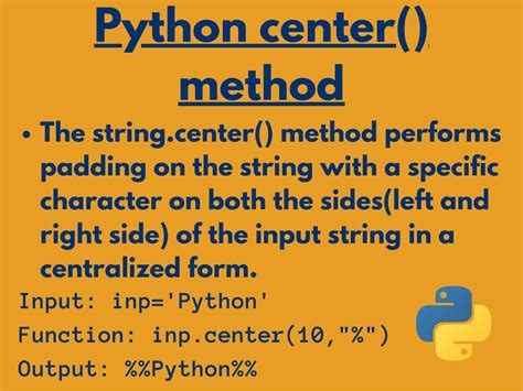 Image result for Python Center Print