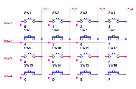 Image result for Keyboard Matrix with Diode Wiring-Diagram