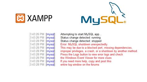 Image result for Xampp MySQL Cannot Start