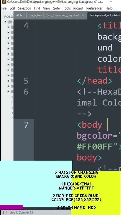 Afbeeldingsresultaten voor BGColor in HTML