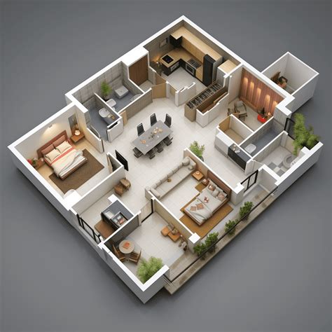 3D Floor Plan Rendering Services | Renders Point
