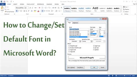 Image result for Change Default Font in Word