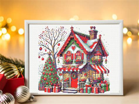 Image result for Christmas House Cross Stitch Patterns