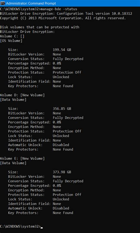 Image result for Command-Prompt BitLocker Encryption