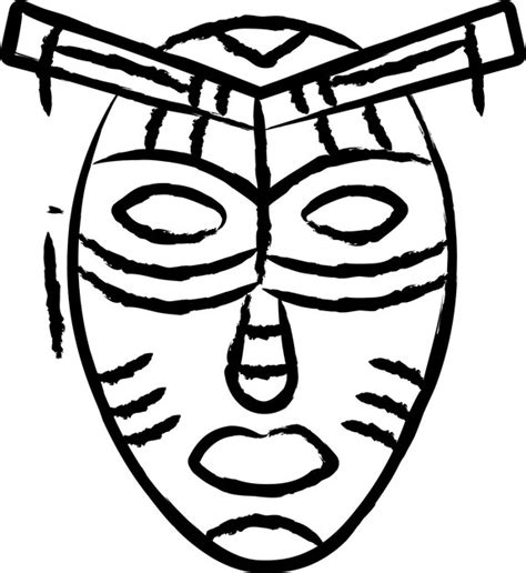 Image result for African Sun Mask Sketch