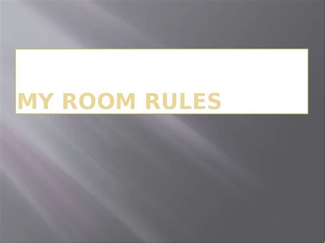 Image result for My Room Rules