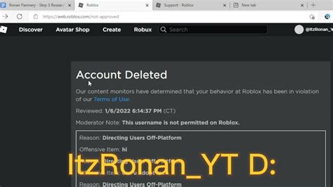 Image result for Roblox Hi Ban Note