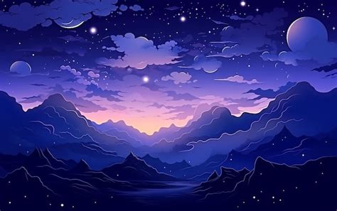 Image result for Starry Night Cartoon