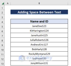 Image result for How to Give Space in Text in Every Cell of Excel