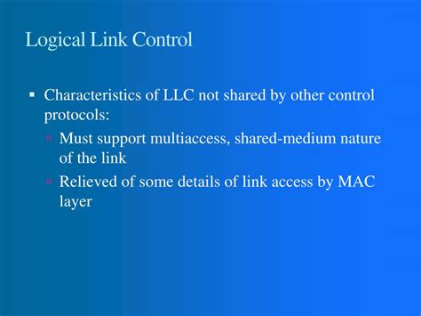 Image result for Logical Link Control Components