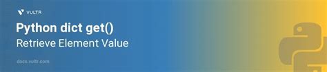 Get Python Dict Val-साठीचा प्रतिमा निकाल