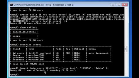 Toradh íomhá ar MySQL Consola Linux