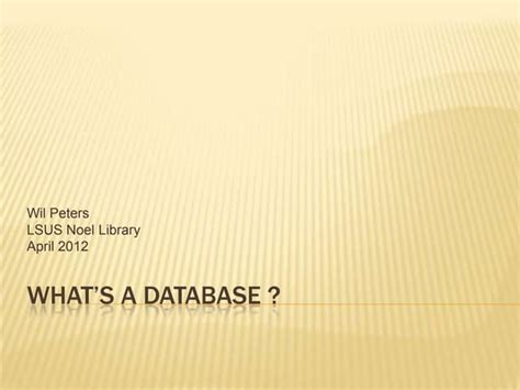 Image result for What a Database