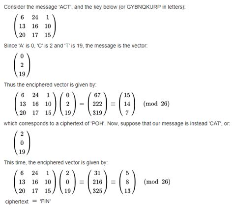 Afbeeldingsresultaten voor Hill Cipher Algorithm