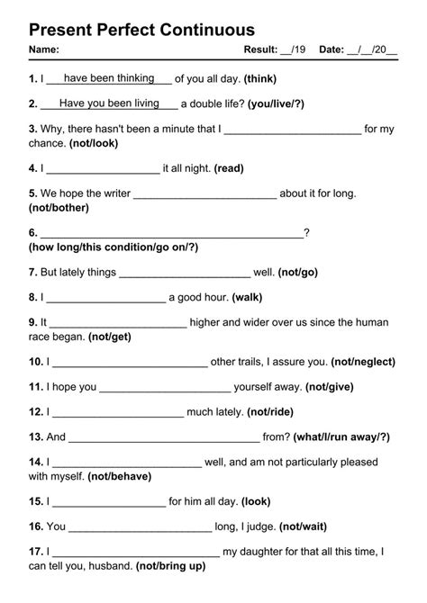 Image result for Present Perfect Tense English Worksheet