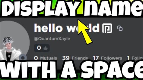How to Get a Space in Your Name Roblox に対する画像結果