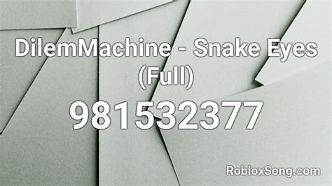 Afbeeldingsresultaten voor Snake Eyes Roblox