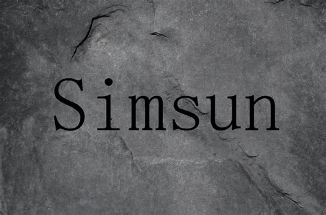 Simsun Font Free Download » DaFontsPro