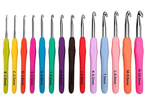 Afbeeldingsresultaten voor Different Size Crochet Hooks