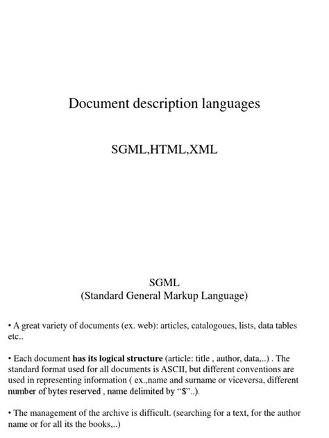Résultat d’images pour SGML XML HTML
