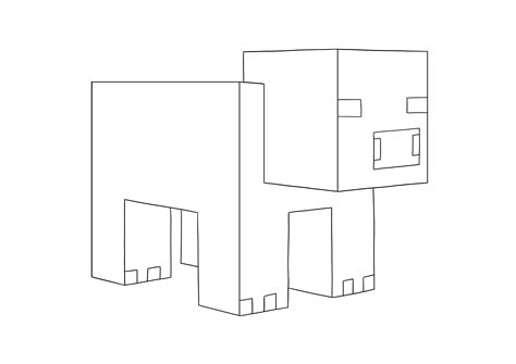 Toradh íomhá ar How to Draw Minecraft Pig