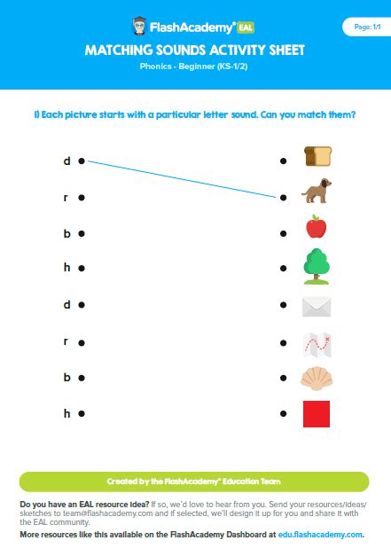Image result for Matching Objects to Sounds From F to M
