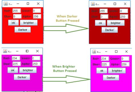 Image result for Java AWT colorList
