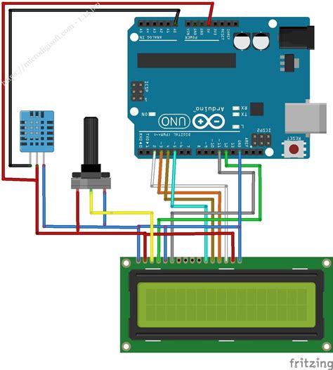 How We Connect DHT11 with Arduino with LCD に対する画像結果