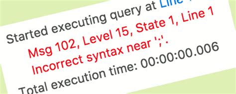Toradh íomhá ar SQL No Server Message