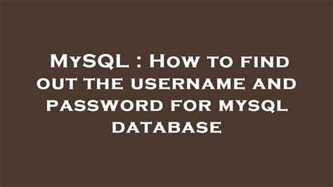 Image result for MySQL Password Field