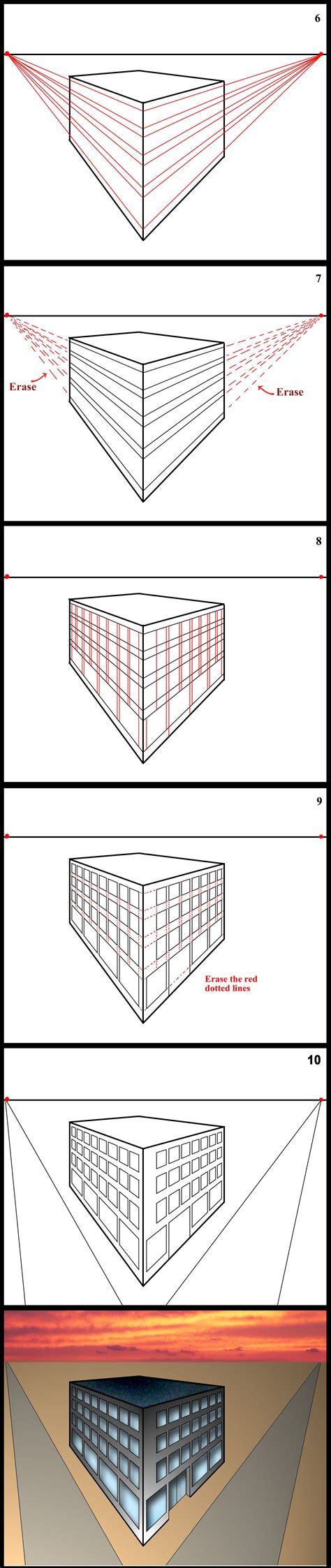 2-Point Perspective Step by Step に対する画像結果