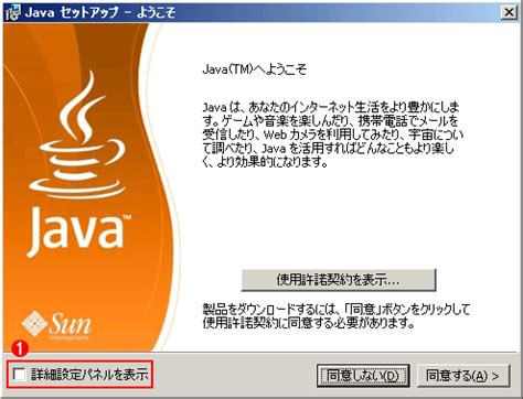 Sun Java VM に対する画像結果
