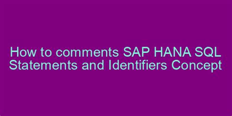 Hana SQL Statement に対する画像結果