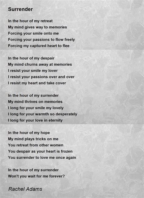 Afbeeldingsresultaten voor Surrender Poem