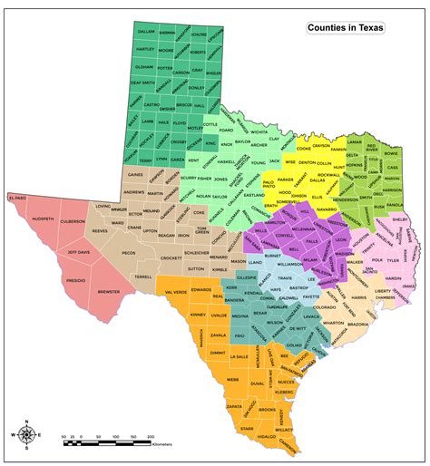Image result for Texas State Map Counties
