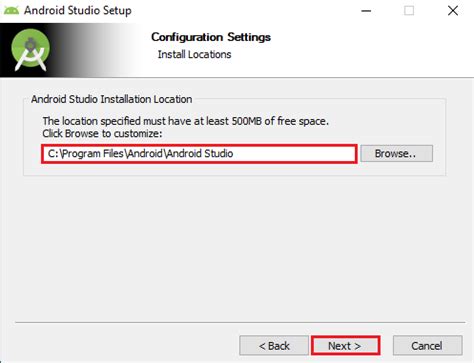 Toradh íomhá ar Configure Android Studio