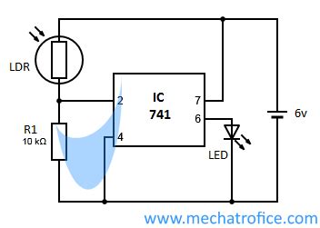 Image result for Automatic Light Switch Circuit Diagram