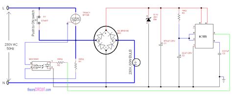 Image result for Automatic Light Switch Circuit Diagram