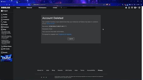 Image result for Roblox Account Terminated Speech