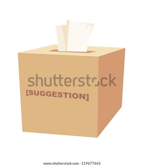 Suggestion Box Stock Vector (Royalty Free) 119677663