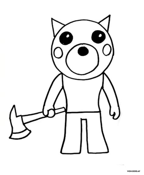 Image result for Piggy Characters Roblox Coloring