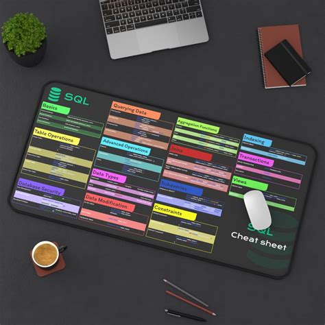 Image result for SQL Cheat Sheet Desk Mat